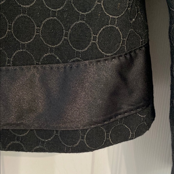 Women's Black Patterned Jacket/Blazer - Picture 6 of 7